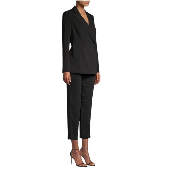 Jay Godfrey Conway Cropped Tuxedo One Piece Jumpsuit - Picture 2 of 11